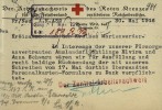 Karta pocztowa Centralnego  Biura Pośrednictwa Pracy Czerwonego Krzyża  do Wydziału Powiatowego w Kwidzynie w sprawie Elwiry i Anny Schwarz, Berlin, 30 maja 1916 r. APG, 34/74, s. 981.  